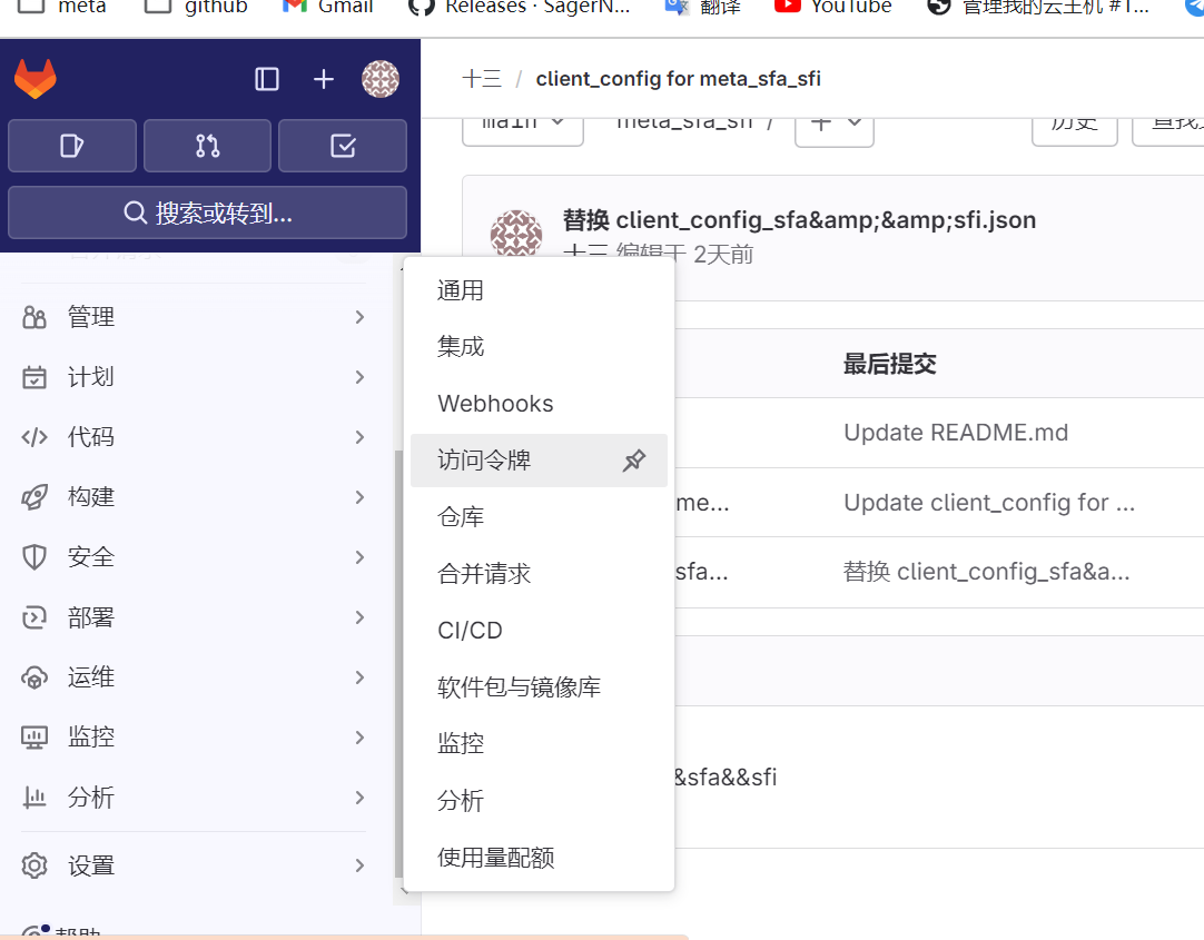 访问令牌入口